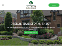 Tablet Screenshot of cutterslandscaping.com